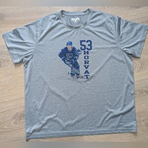 4/$10 ✨ Levelwear Men's XXL Gray Canucks Bo Horvat Graphic Short‎ Sleeve T-Shirt